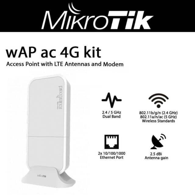اکسس پوینت مودم LTE میکروتیک مدل wAP LTE kit